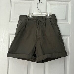 Green Gap Pleated Shorts